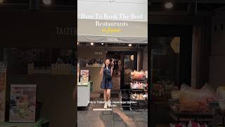 How To Book The Best Restaurants In Japan japan [upl. by Radford]