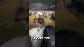 KNOCKED LOOSE LIVE 2024 WALL OF DEATH MOSH PIT shorts moshpit wallofdeath knockedloose metal [upl. by Genny]