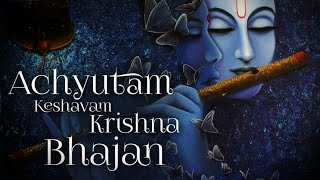 Achyutam Keshavam Krishna Damodaram  Krishna Bhajan viralvideo whatsappstatusvideo [upl. by Trembly]