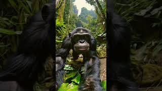 Ape In Forest ape gorilla chimpanzee ytshortsindia shorts aiinsights ai humanlike [upl. by Pauline32]