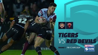 Highlights  Castleford Tigers v Salford Red Devils  2024 Betfred Super League Round 7 [upl. by Arama805]