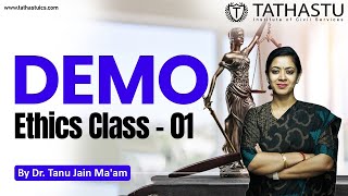 UPSC Preparation Demo Ethics Class1 by Dr Tanu Jain Maam  Tathastu ICS [upl. by Harriot]