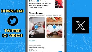 How To Download Twitter X Videos on iPhone [upl. by Eioj]