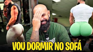 REAGINDO AO TREINO DO HOMEM COM OS MAIORES GLÃšTEOS DO MUNDO [upl. by Idnib]