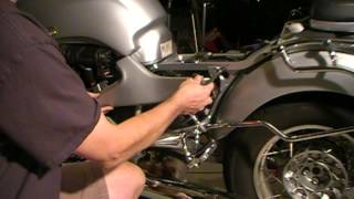 Installing BMW R1200C Gas Tank Battery Installation Part 3 of 3 [upl. by Oicnerolf]