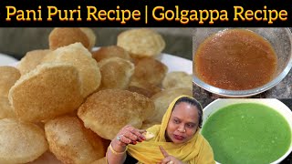 Pani Puri Recipe  Golgappa Recipe  Pani Puri Ka Pani  Homemade Pani Puri Recipe  Street Food [upl. by Eisac]