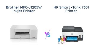 Brother MFCJ1205W vs HP SmartTank 7301 Which CartridgeFree Printer Is Better [upl. by Thedrick]