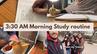 PRODUCTIVE mornings in my life 🐼 l meet my friends dosa  neet study vlog [upl. by Eelan169]