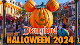 Disneyland Halloween 2024  Walkthrough Snacks Merch amp Haunted Mansion Holiday 4K POV [upl. by Ettenel]