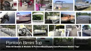 Pontoon Bimini Top Frame With Fabric and Storage Boot Replacement Hardware Parts amp Accessories [upl. by Avik]