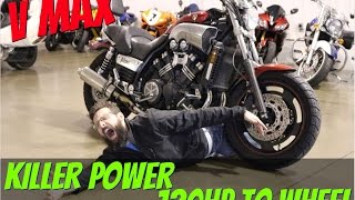 2005 Yamaha V max 120HP to the wheel first test drive  srkcyclescom [upl. by Haroun]