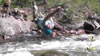 NOLS Instructors Try the Tyrolean Traverse During Faculty Summit [upl. by Othe]