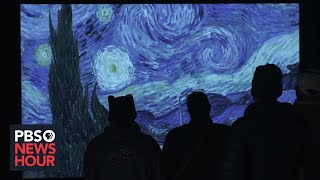 Immersive Van Gogh exhibits paint a new way of experiencing art [upl. by Esinehs]