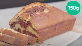 Recette du cake marbré chocolat vapeur  750g [upl. by Leind]