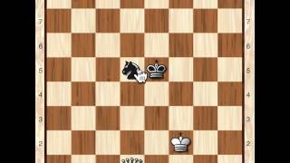 Chess Endgame King and Queen vs King and Knight [upl. by Gustave323]