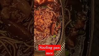 Sizzling pan mee food penangfoodie sizzlingplate sizzlingnoodles [upl. by Magdalen633]