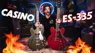 Epiphone Casino vs ES335  The guitarguitar Quick Guide [upl. by Auoh831]