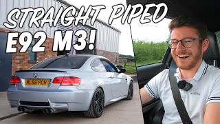 CRAZY LOUD Custom Exhaust For My E92 M3 [upl. by Esoranna655]