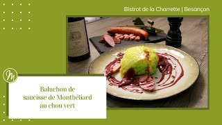 Baluchon de saucisse de Montbéliard au chou vert [upl. by Sherilyn]