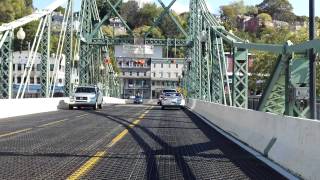 Easton  Phillipsburg Northampton Street Bridge eastbound [upl. by Anyalram]