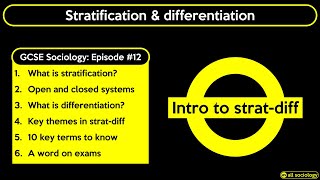 GCSE Sociology Revision  Intro to Stratification and Differentiation Episode 12 [upl. by Nabalas]