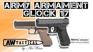 Страйкбольный пистолет ARMY ARMAMENT GLOCK 17 R17B R17 [upl. by Arua]