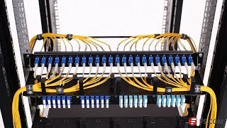 1U Rack Mount Fiber Optic Patch Panel Cabling Solution  FS [upl. by Dot]