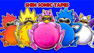 Making ALL SHIN SONIC TAPES PREGNANT gamebook Sonic Tapes Squishy DIY 소닉 테이프 P2 [upl. by Trixi]