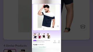 Men Tshirtmeeshoonlineshoppingtrendingreelstrendingsongtrendingshortsmensfashionmyntra [upl. by Llevol]