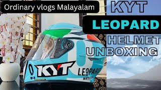 KYT Leopard Helmet Malayalam Review kyt leopard helmet unboxing [upl. by Brannon]