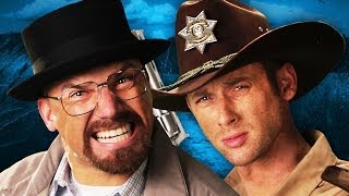 Rick Grimes vs Walter White Epic Rap Battles of History [upl. by Aicilegna860]