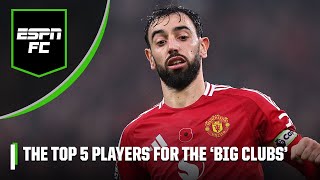 Who are the TOP 5 PLAYERS for the BEST TEAMS in the Premier League  ESPN FC [upl. by Concepcion704]