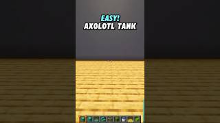 Minecraft Axolotl Tank 🐠 minecraft minecraftshorts minecrafttutorial [upl. by Zetroc]