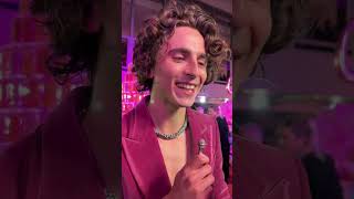 Timothée Chalamet reveals if Wonka is a Barb 🍫🎤 shorts [upl. by Marleen330]