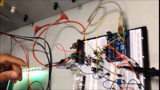 Controle de luminosidade usando sensor piezelétrico  Controle de uma fita de LEDs [upl. by Nehtanhoj]