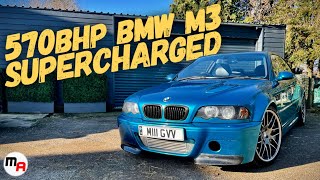 BRUTAL 570BHP E46 BMW M3 SUPERCHARGED [upl. by Skyler698]