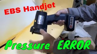 Handjet EBS250 Pressure Error [upl. by Bolling]