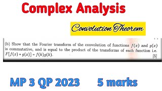 Convolution Theorem of Fourier Transform  Proof and Numericals based on it [upl. by Venus]