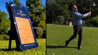 Swing Caddie SC100 Portable Golf Launch Monitor Video [upl. by Imerej]