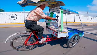 MI TRICITAXI ÚNICO compañero de la vida  Tío Remigio 82 años  rickshaw [upl. by Etterraj303]