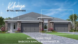 KHAYA  MODEL TOUR  TOLL BROTHERS  1802 SF  BABCOCK RANCH  SOUTHWEST FLORIDA [upl. by Towbin]