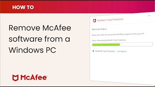 How to remove McAfee software from a Windows PC [upl. by Rachelle]