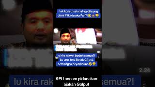 KPU ancam pidanakan ajakan Golput shorts kpu ancam golput pidana penjara [upl. by Artie]