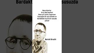 Bertolt Brecht bertoltbrecht edebiyat yazarlar seslikitapsiir felsefe viralvideo şair [upl. by Beryle]