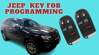 Jeep Grand Cherokee key fobs programming and dealer pin info [upl. by Greyso634]