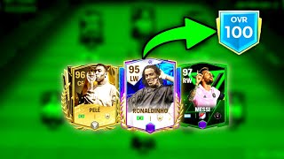 Road To 100 Rating Best Team Upgrade Ever  Weve Pelé Ronaldinho Messi [upl. by Lleuqram]