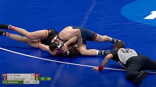 197lbs Zac Braunagel Illinois vs Andy Smith Virginia Tech [upl. by Eciryt]