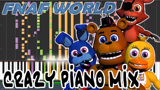 Crazy Piano Mix Melting Titanium FNAF WORLD Boss Theme [upl. by Agemo860]