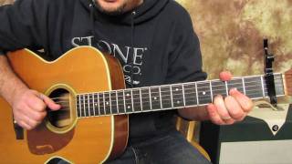 Beatles  Across the Universe  How to play on Acoustic Guitar Lesson  John Lennon [upl. by Allehs]