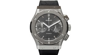 Hublot Classic Fusion Racing Grey Chronograph Titanium 521NX7071LR [upl. by Ellivro]